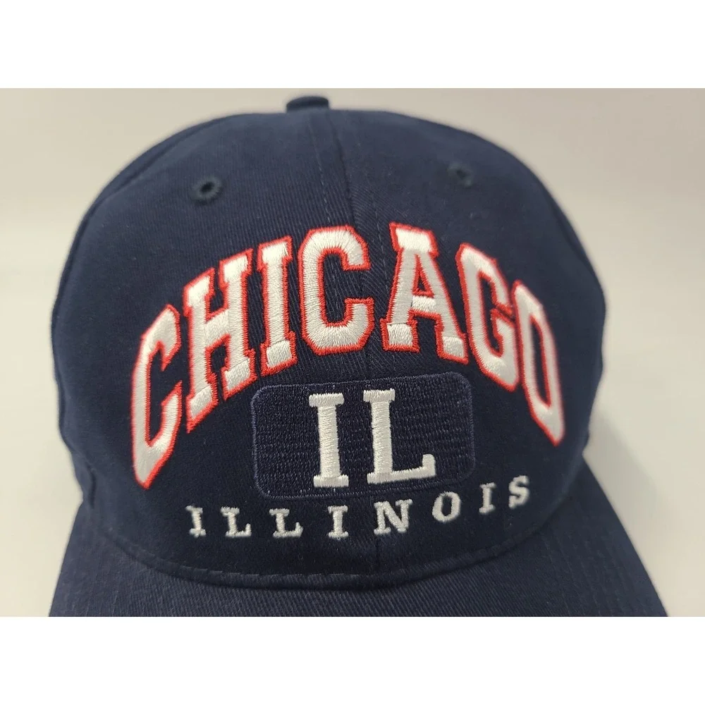 Vintage Chicago Illinois Twins Enterprise Snapback Hat Cap Cotton Men Women Blue